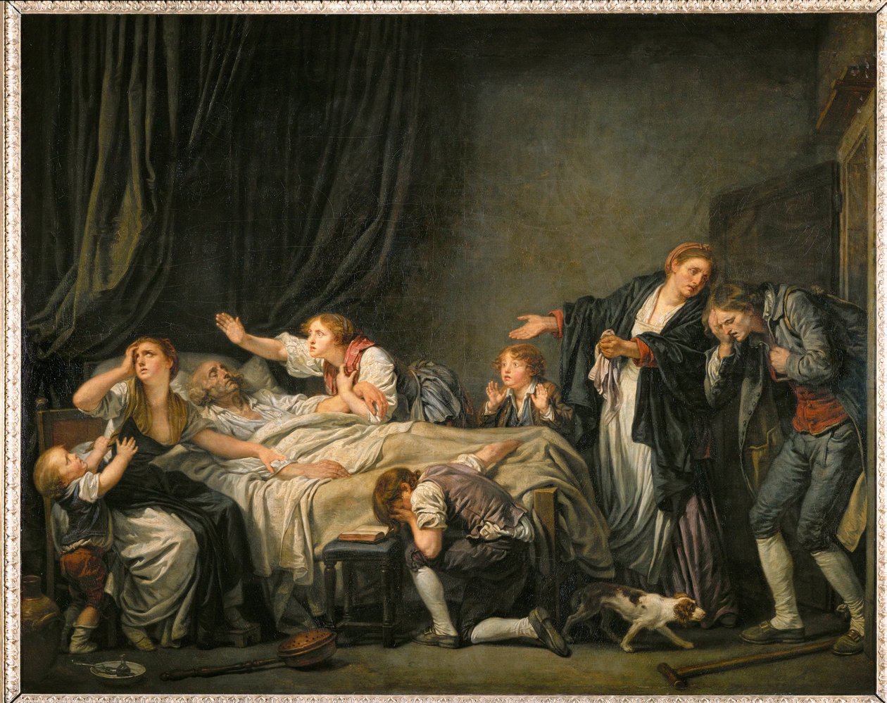 Le fils puni. Ukarany syn ... autorstwa Jean Baptiste Greuze
