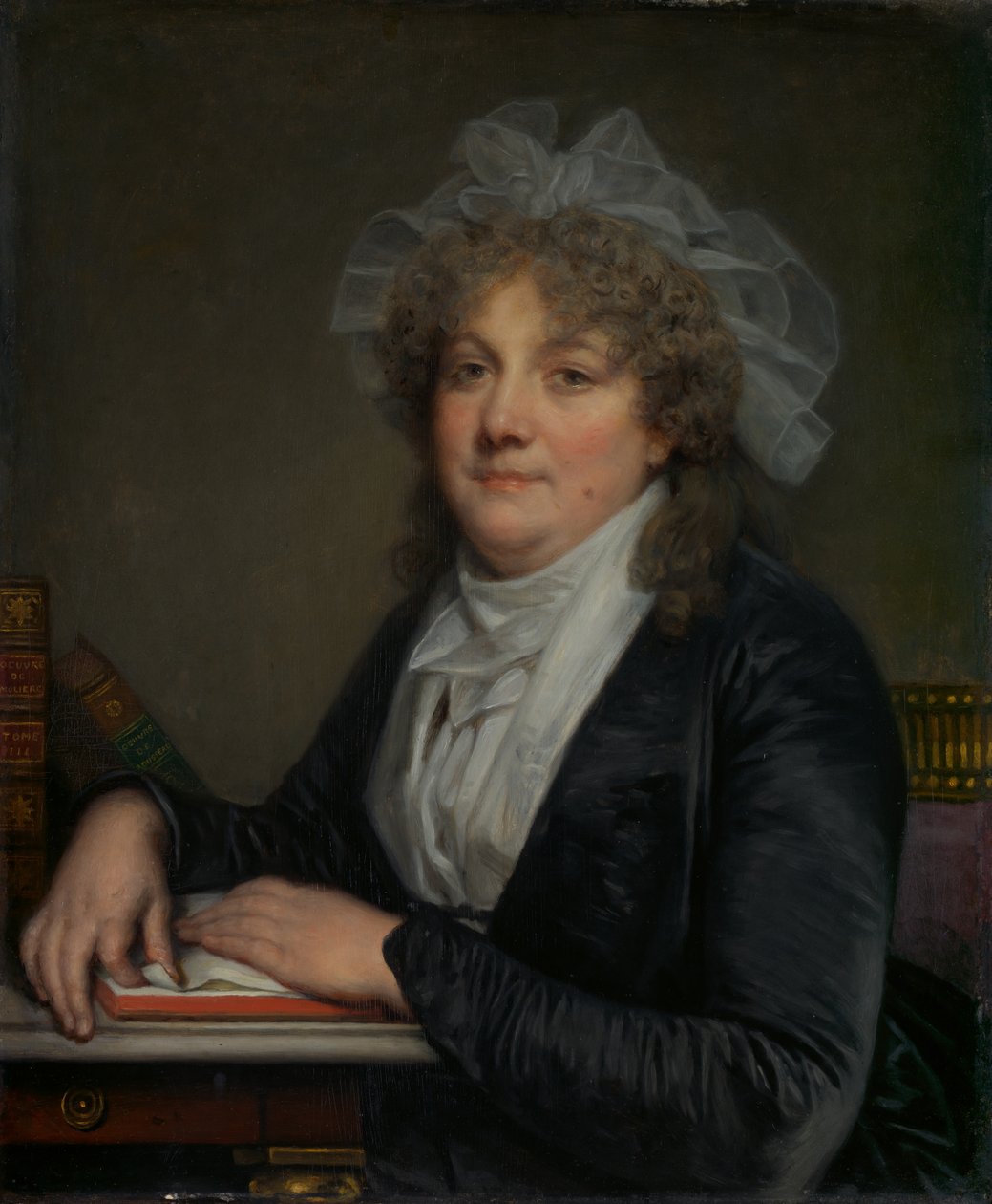 Madame Jean-Baptiste Nicolet Anne Antoinette Desmoulins, 1743-1817, koniec lat 80. XVIII wieku. autorstwa Jean Baptiste Greuze