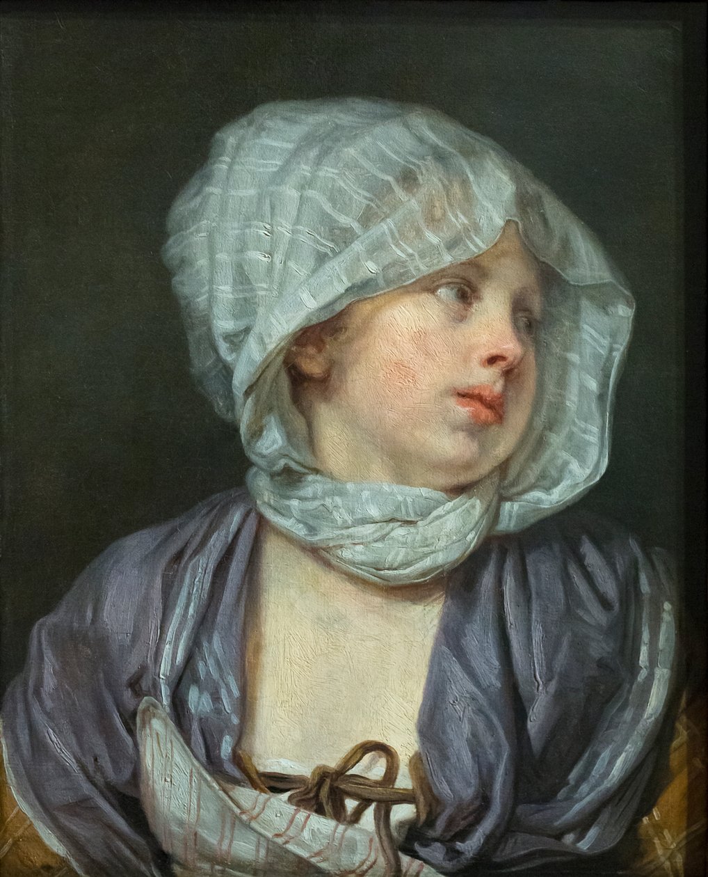Retrato da esposa do artista polonês autorstwa Jean Baptiste Greuze