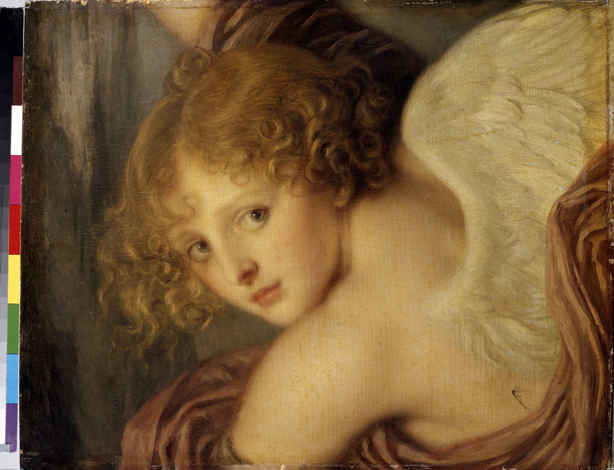 „Tete de cupidon” (głowa Kupidyna) Obraz Jeana Baptiste Greuze (1725-1805) 1786 Muzeum Ermitażu Sankt Petersburg autorstwa Jean Baptiste Greuze