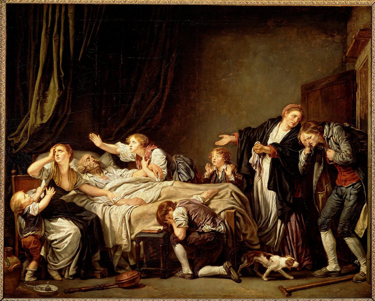 Syn ukarany (olej na płótnie) autorstwa Jean Baptiste Greuze