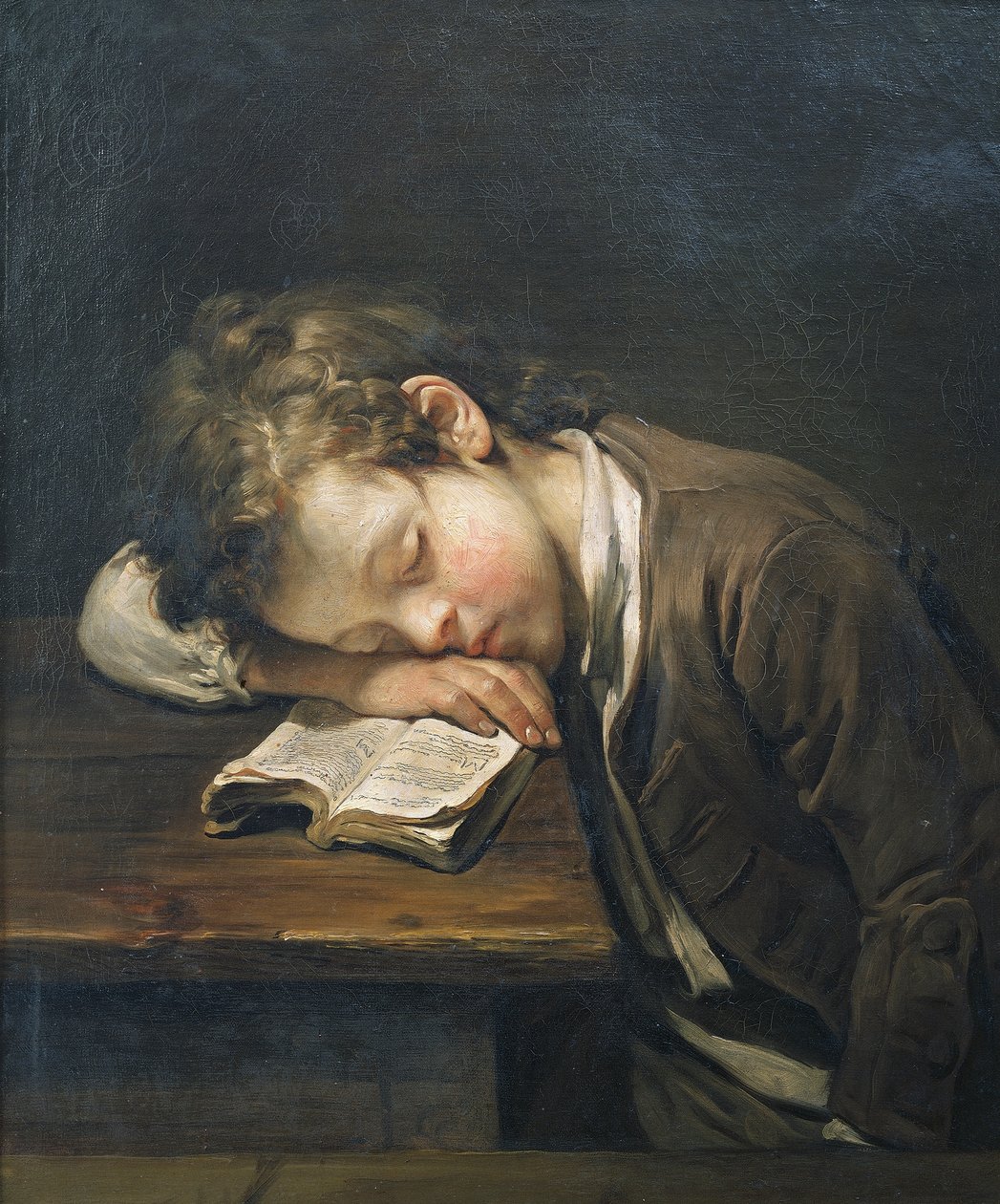 Leniwy chłopiec autorstwa Jean Baptiste Greuze