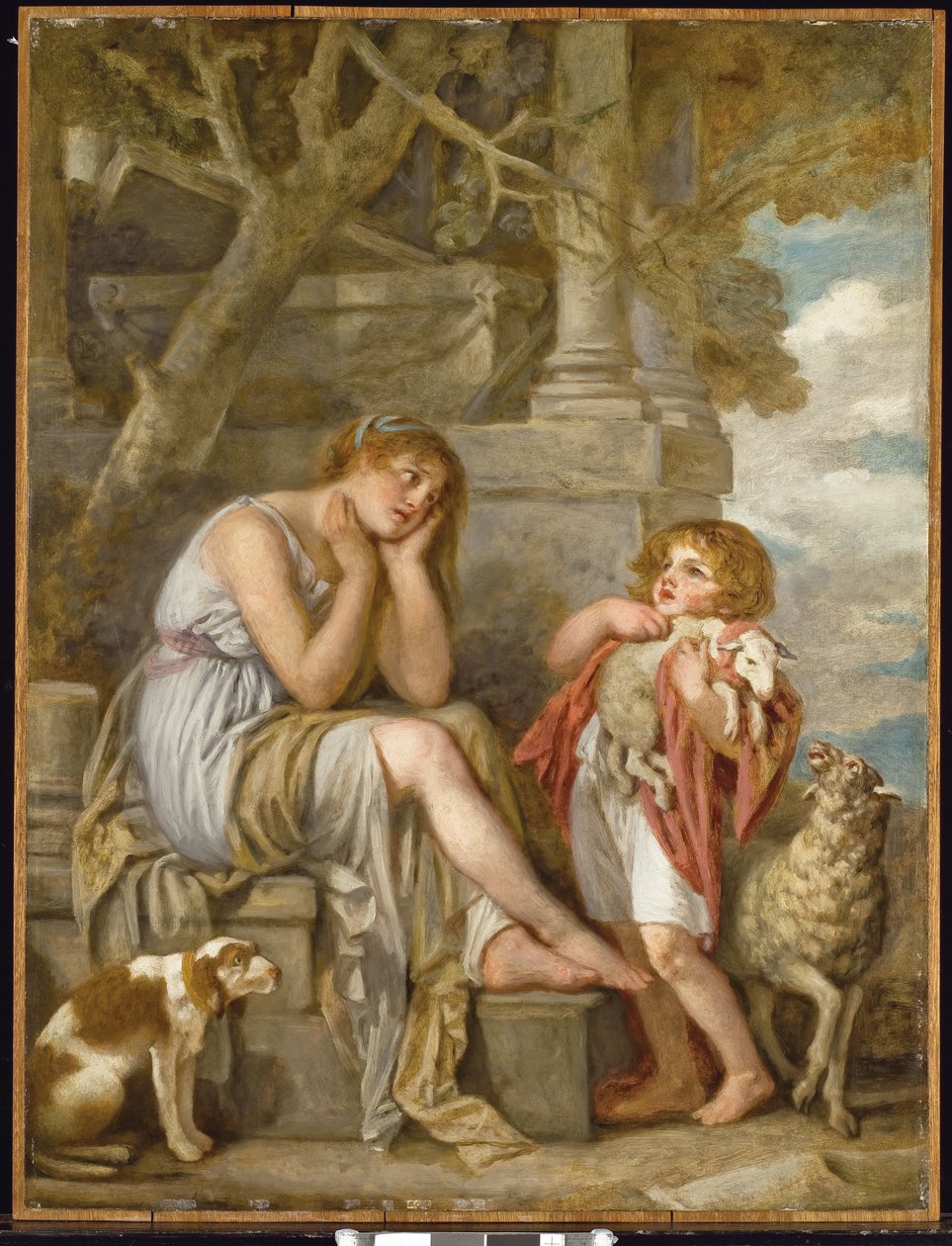 Baranek Cheri, 1780s autorstwa Jean Baptiste Greuze