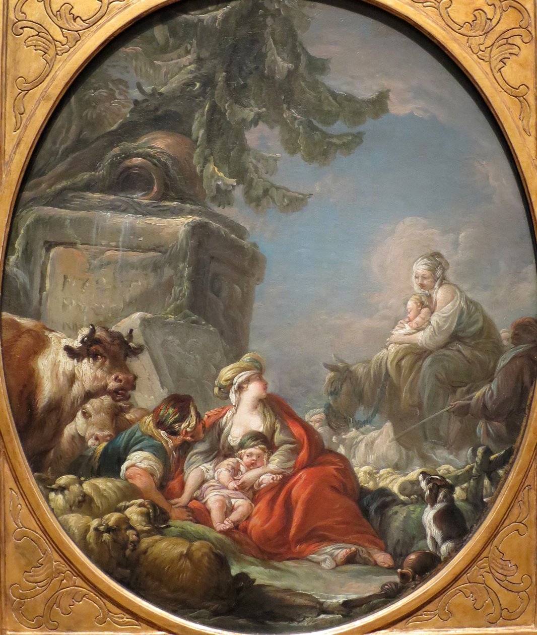 Reszta pasterzy autorstwa Jean Baptiste Henri Deshays