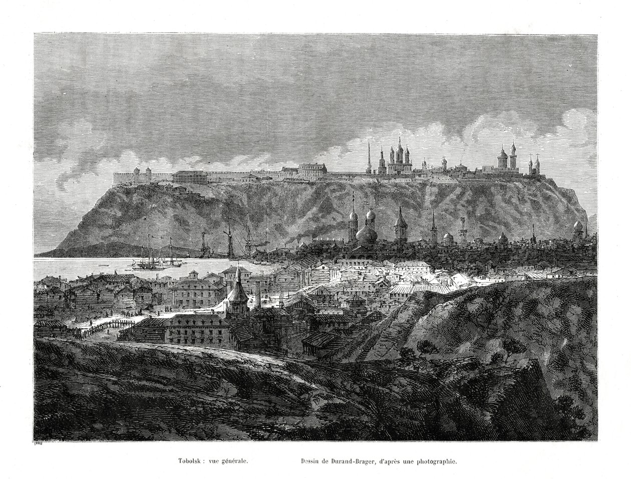 Tobolsk, Syberia, Rosja, 1886 autorstwa Jean Baptiste Henri Durand Brager