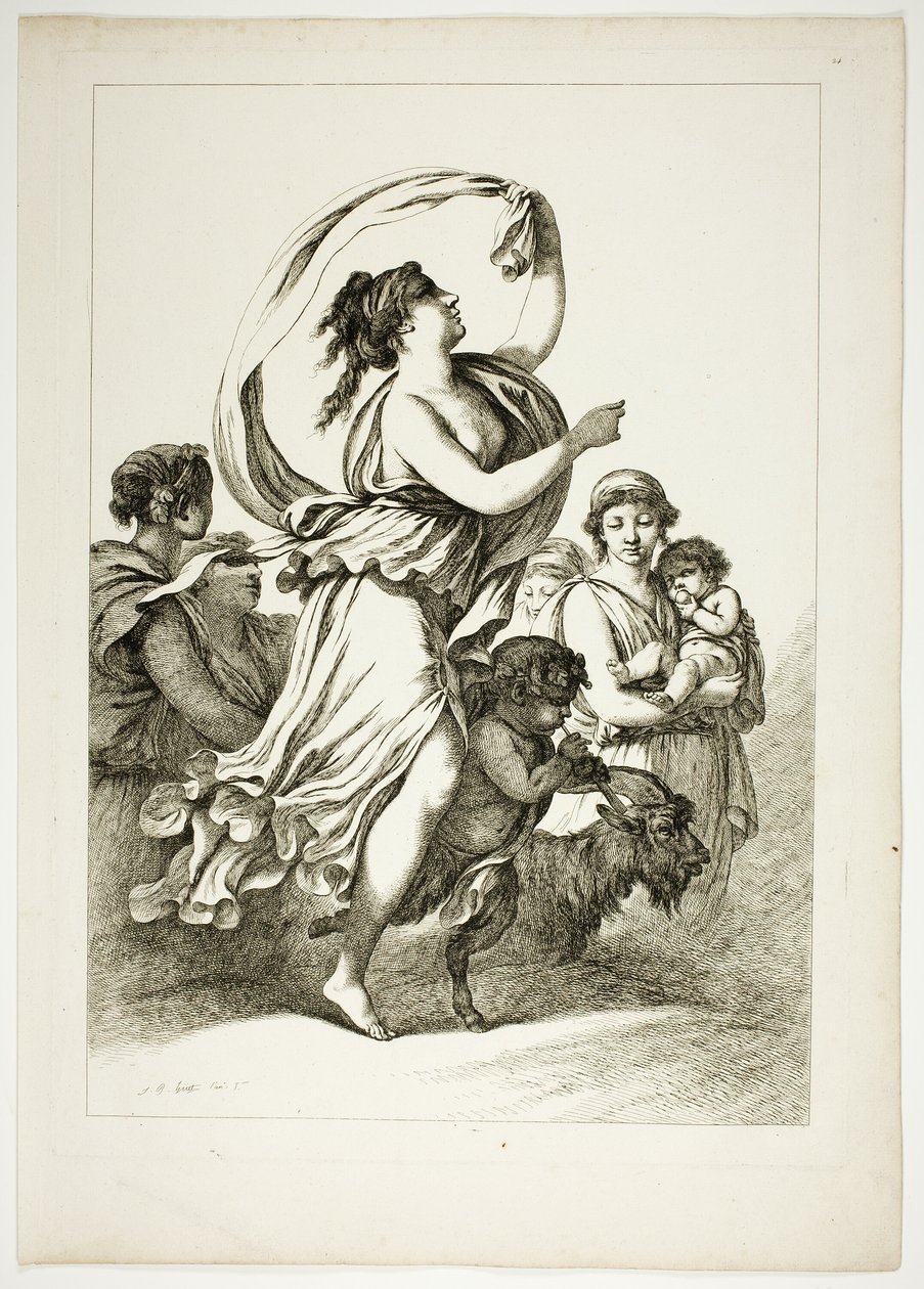 Płyta 24 z 38 z Oeuvres de J. B. Huet autorstwa Jean Baptiste Huet