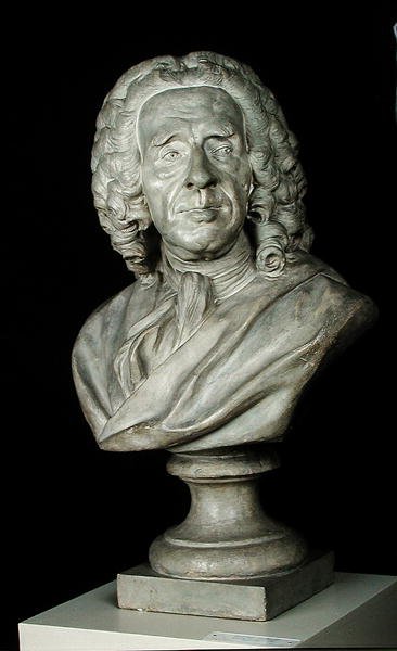 Popiersie Bernarda Le Bouvier de Fontenelle (1657-1757) autorstwa Jean Baptiste II Lemoyne