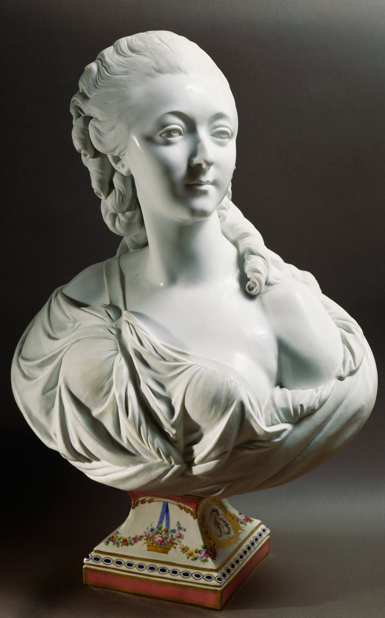 Popiersie Marie-Jeanne Becu, hrabiny Du Barry (1743-1793) autorstwa Jean Baptiste II Lemoyne