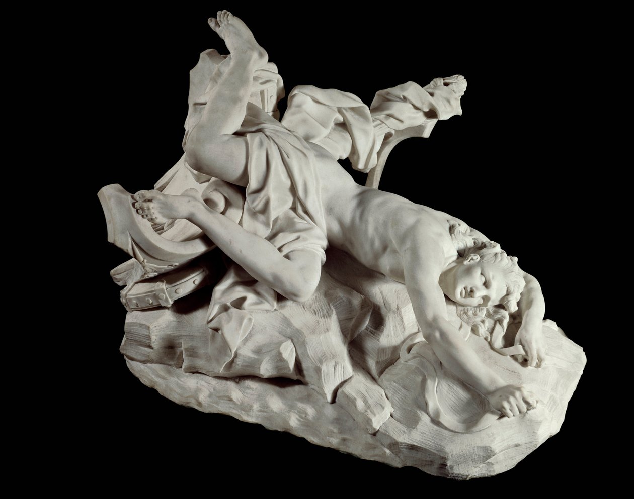 Śmierć Hippolyte Gigant mitologii ginie podczas gigantomachii. Rzeźba Jeana Baptiste Lemoyne