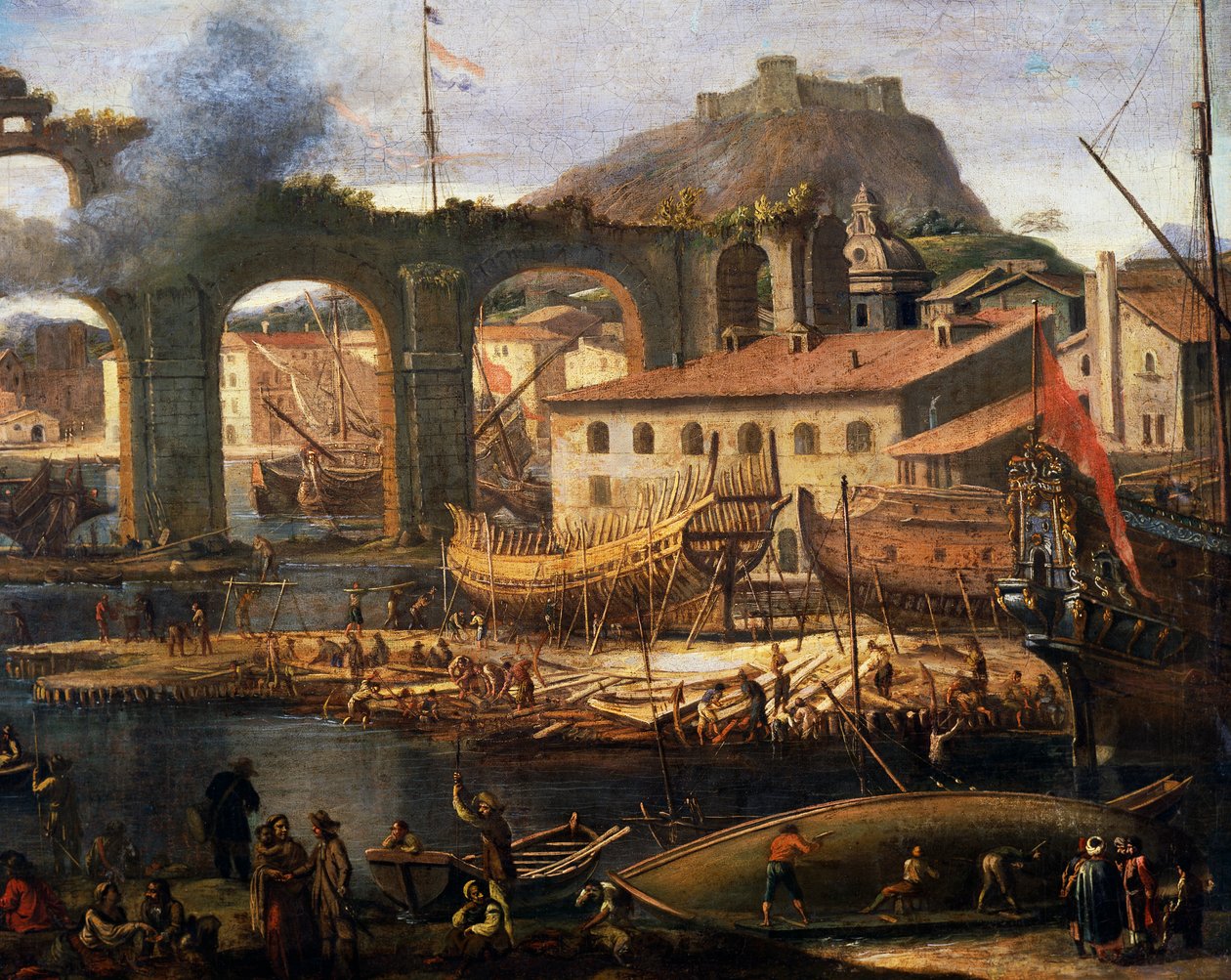 Stocznie La Ciotat autorstwa Jean Baptiste I de La Rose
