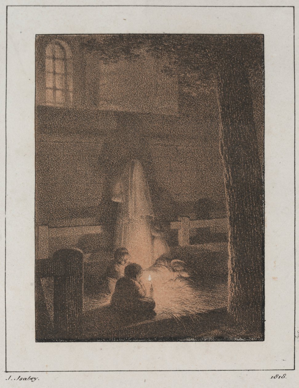 Dzieci ze świecą, 1818. autorstwa Jean Baptiste Isabey