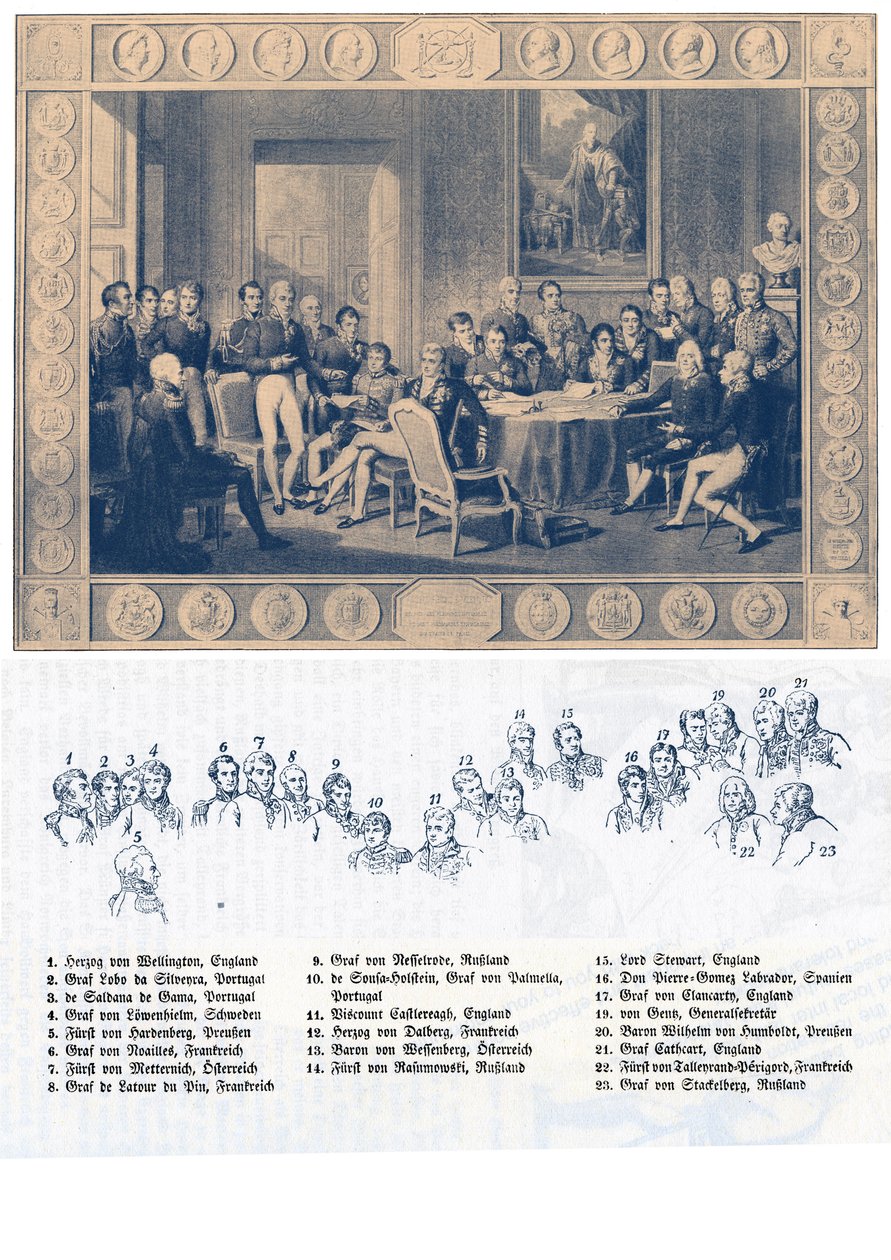 Kongres Wiedeński -1814 autorstwa Jean Baptiste Isabey