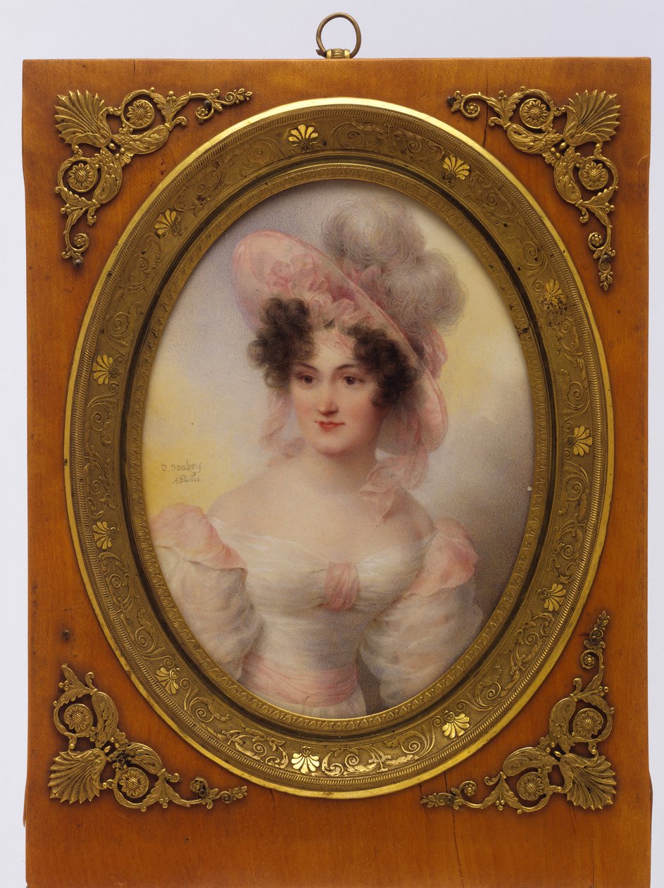 Pani Rufus Prime Augusta Temple Palmer, 1807-1840, 1828. autorstwa Jean Baptiste Isabey
