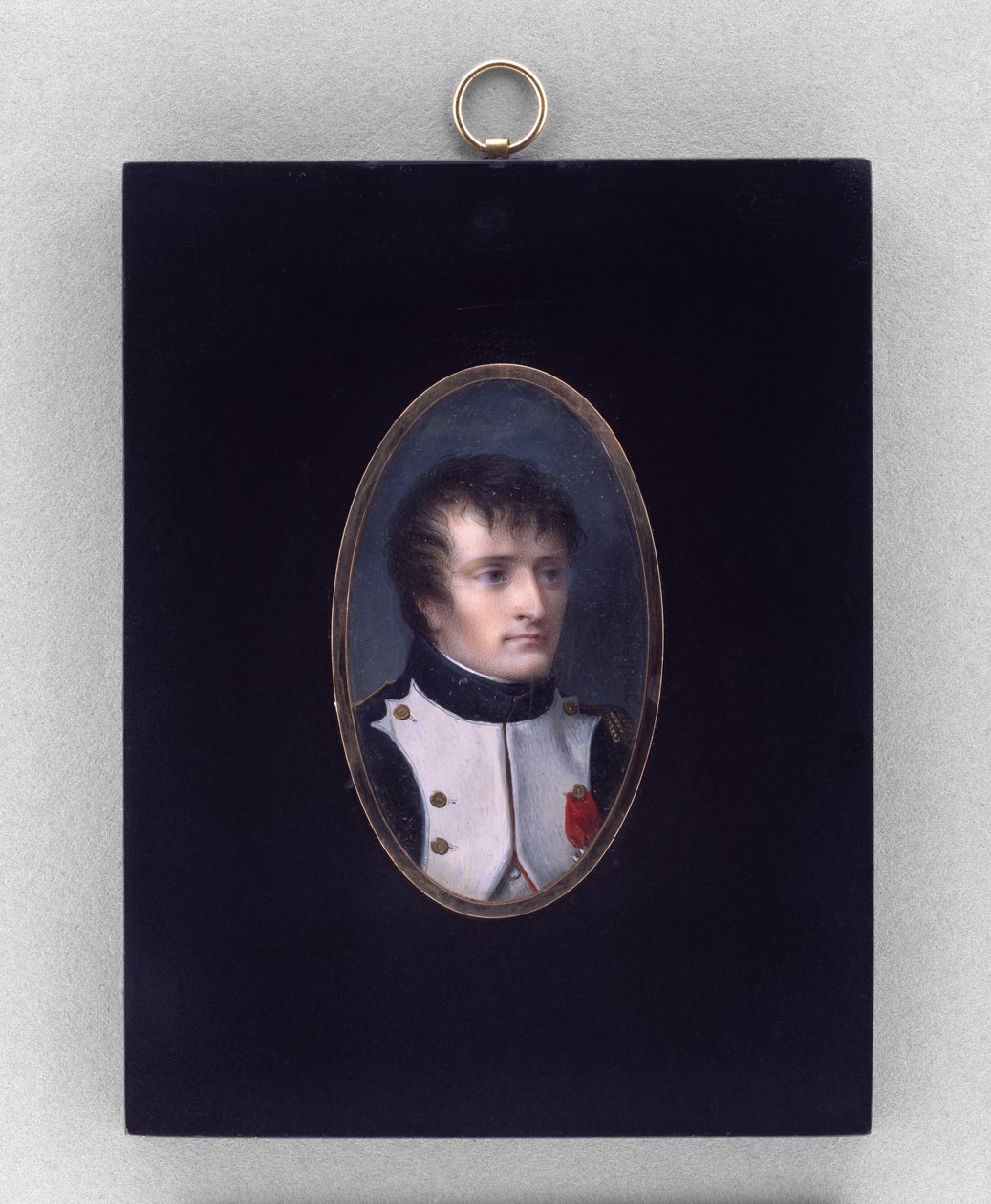 Napoleon Bonaparte, ok.1804 (akwarela na kości słoniowej) autorstwa Jean Baptiste Isabey