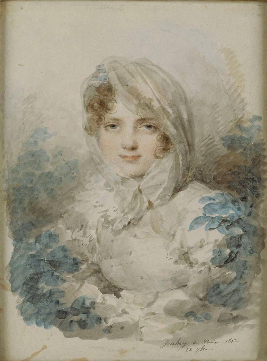 Portret Jekateryny Pawłownej Bagration 1783-1857, z domu Skavronska autorstwa Jean Baptiste Isabey