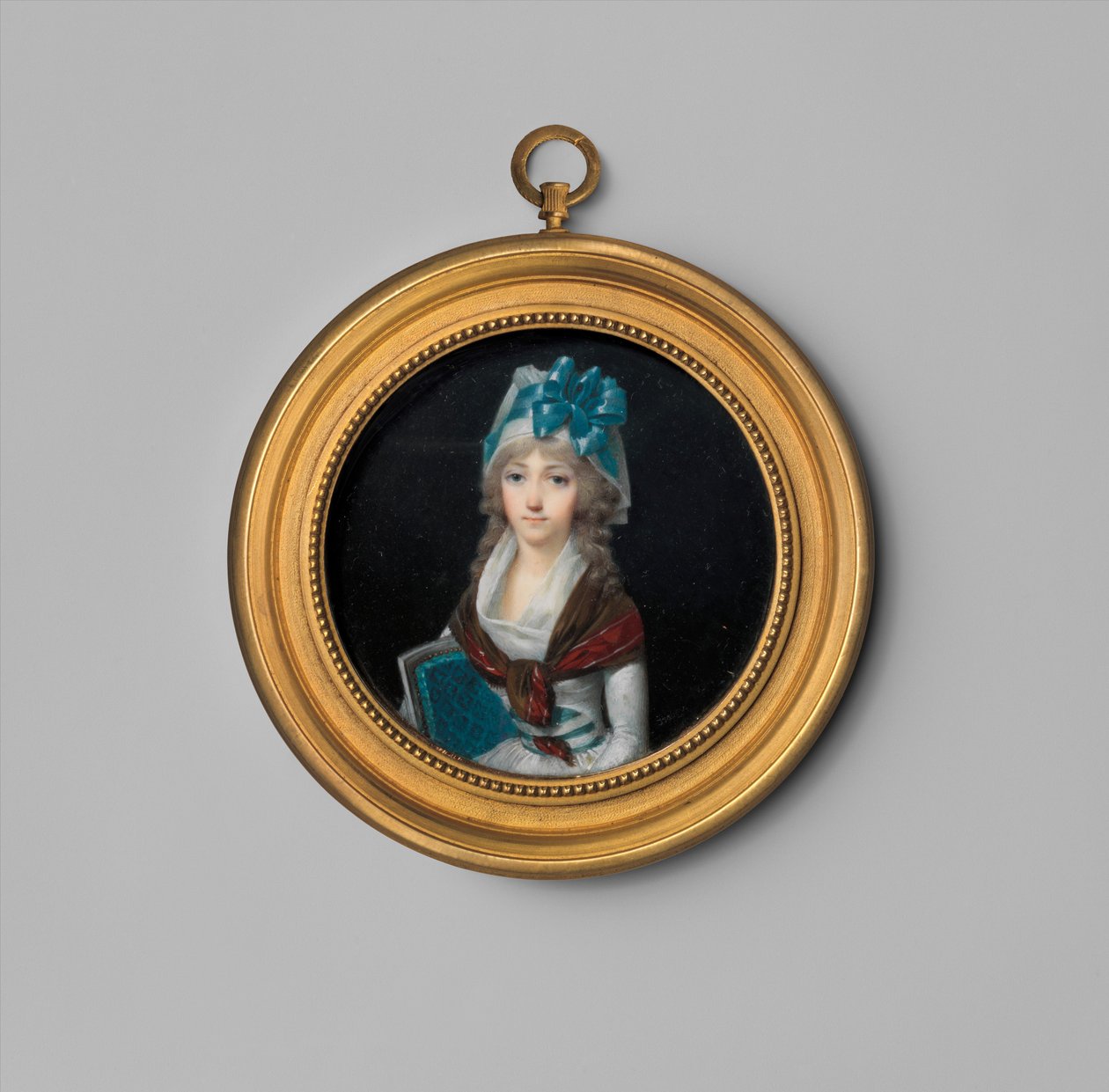 Portret kobiety, c.1795 (kość słoniowa) autorstwa Jean Baptiste Isabey