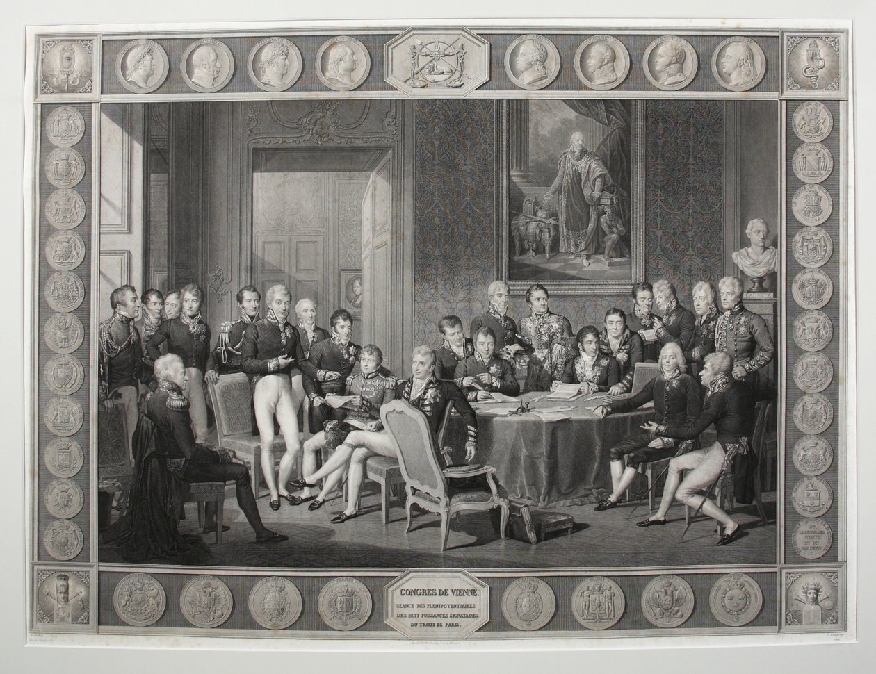 Kongres Wiedeński, 1815 autorstwa Jean Baptiste Isabey