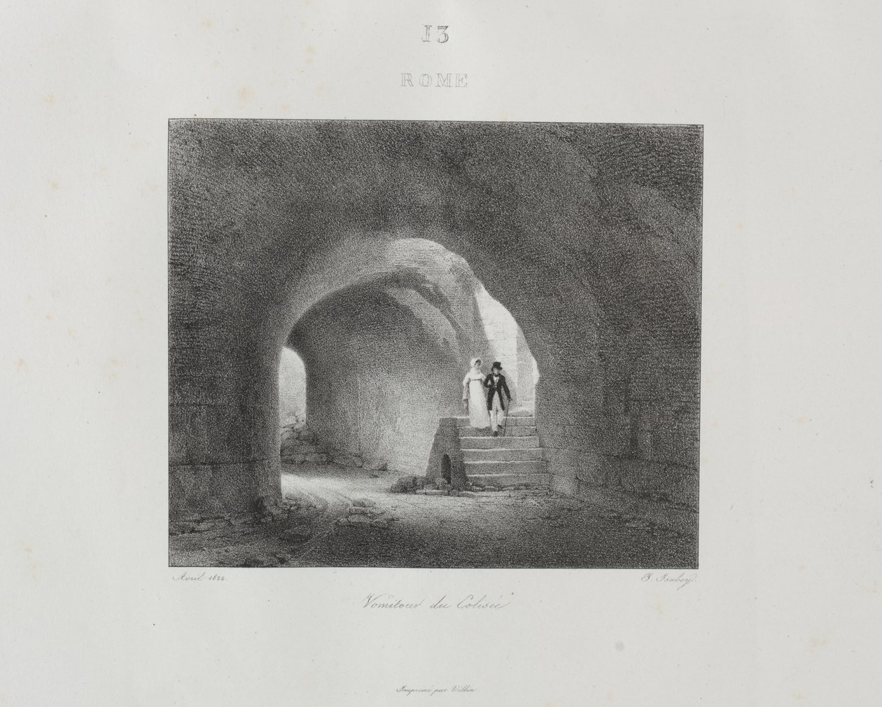 Wyjazd do Włoch w 1822 r. autorstwa Jean Baptiste Isabey