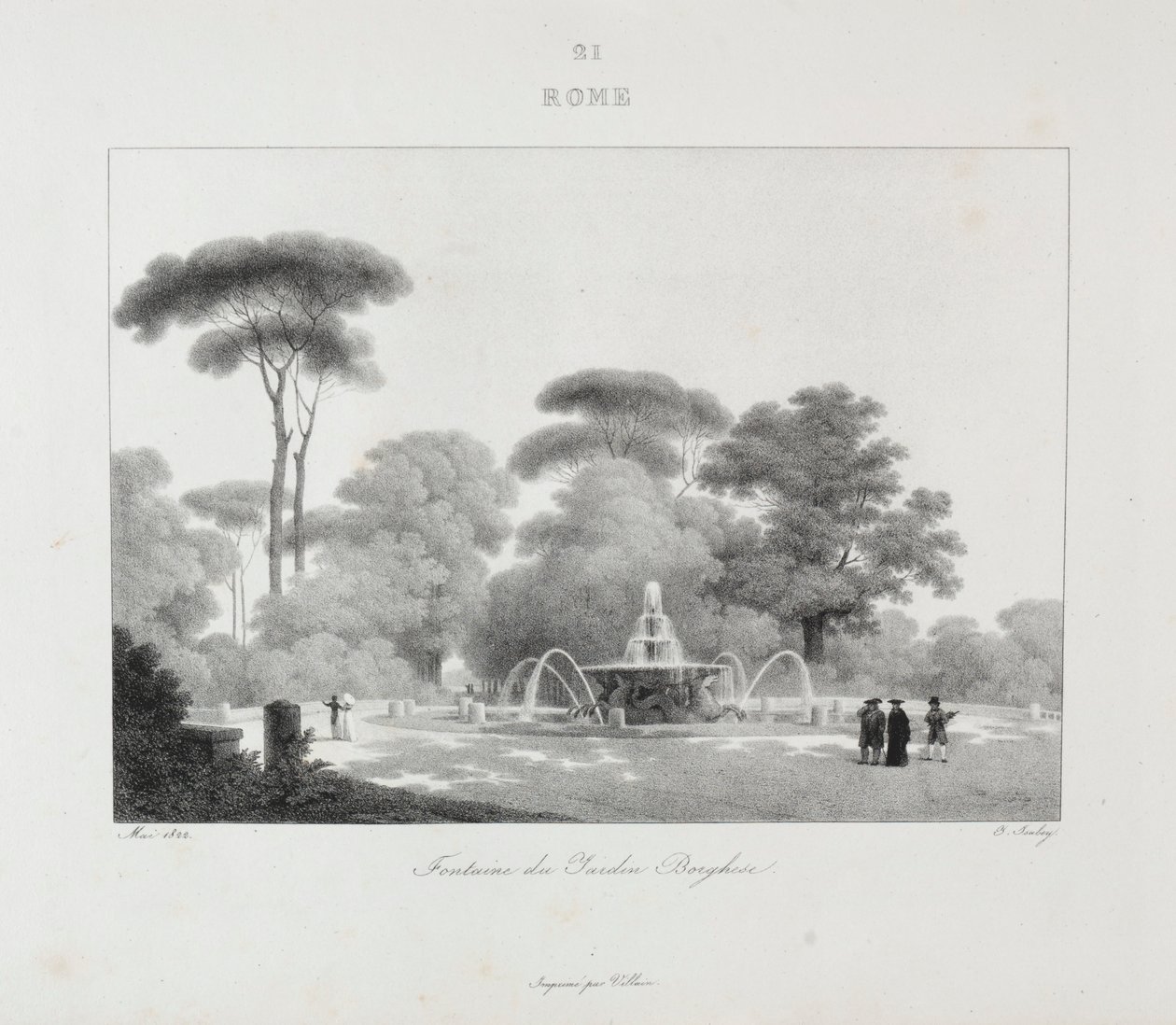 Wyjazd do Włoch w latach 1822, 1833. autorstwa Jean Baptiste Isabey