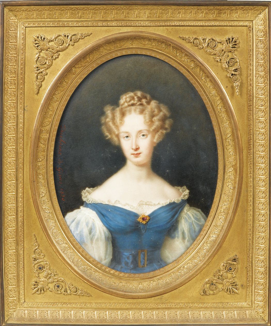Księżniczka Ludwika Orleańska 1812-1850, późniejsza królowa Belgów, 1830 autorstwa Jean Baptiste Joseph Duchesne