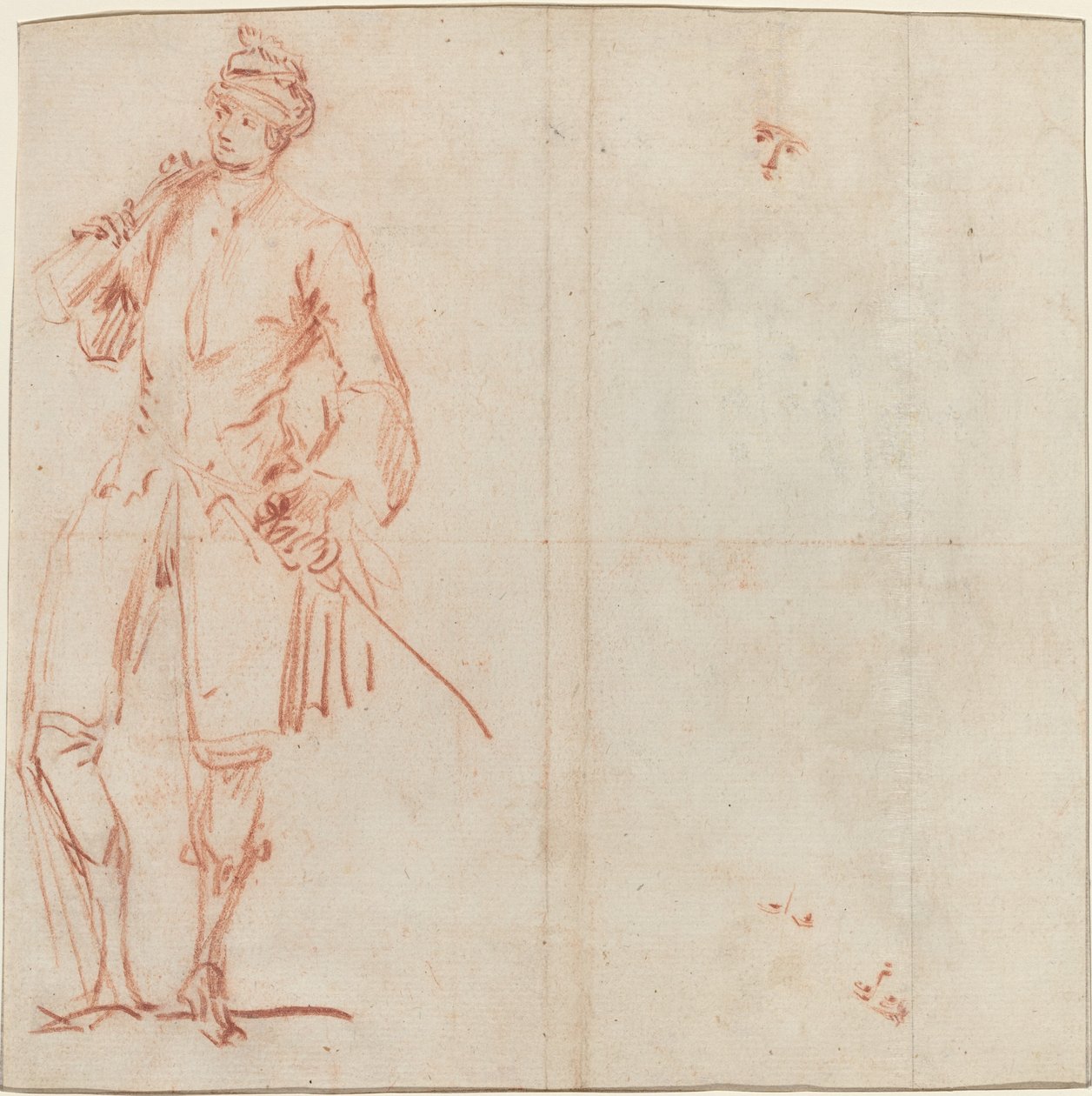 Aktor komiksowy przebrany za dżentelmena [recto] autorstwa Jean Baptiste Joseph Pater