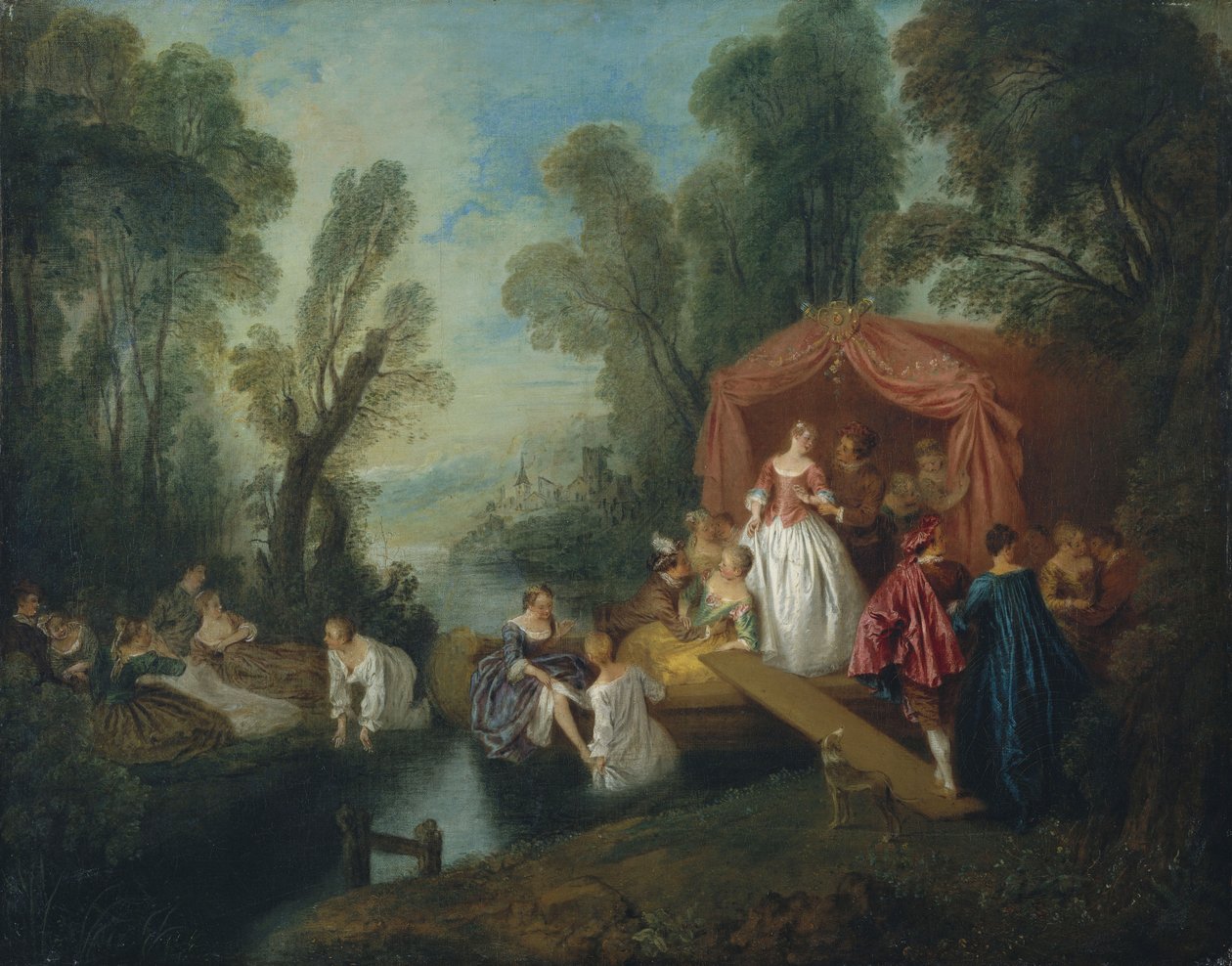 Wyjazd na wyspę Cythera autorstwa Jean Baptiste Joseph Pater