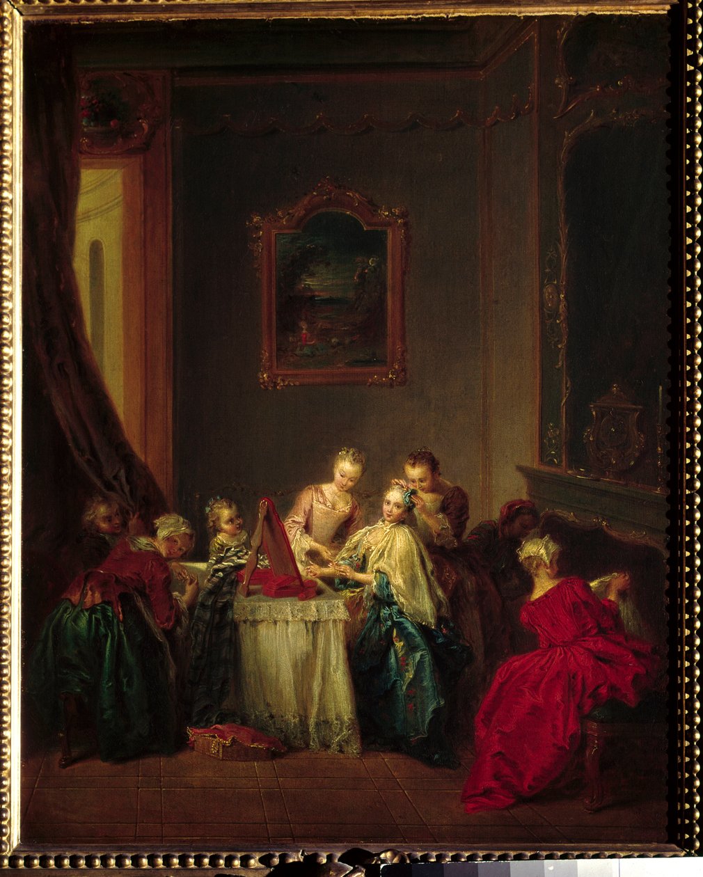 Toaleta Obraz Jeana Baptiste Patera (1695-1736) XVIII w. Niedz. 0,47x0,37 m Paryż, Luwr autorstwa Jean Baptiste Joseph Pater