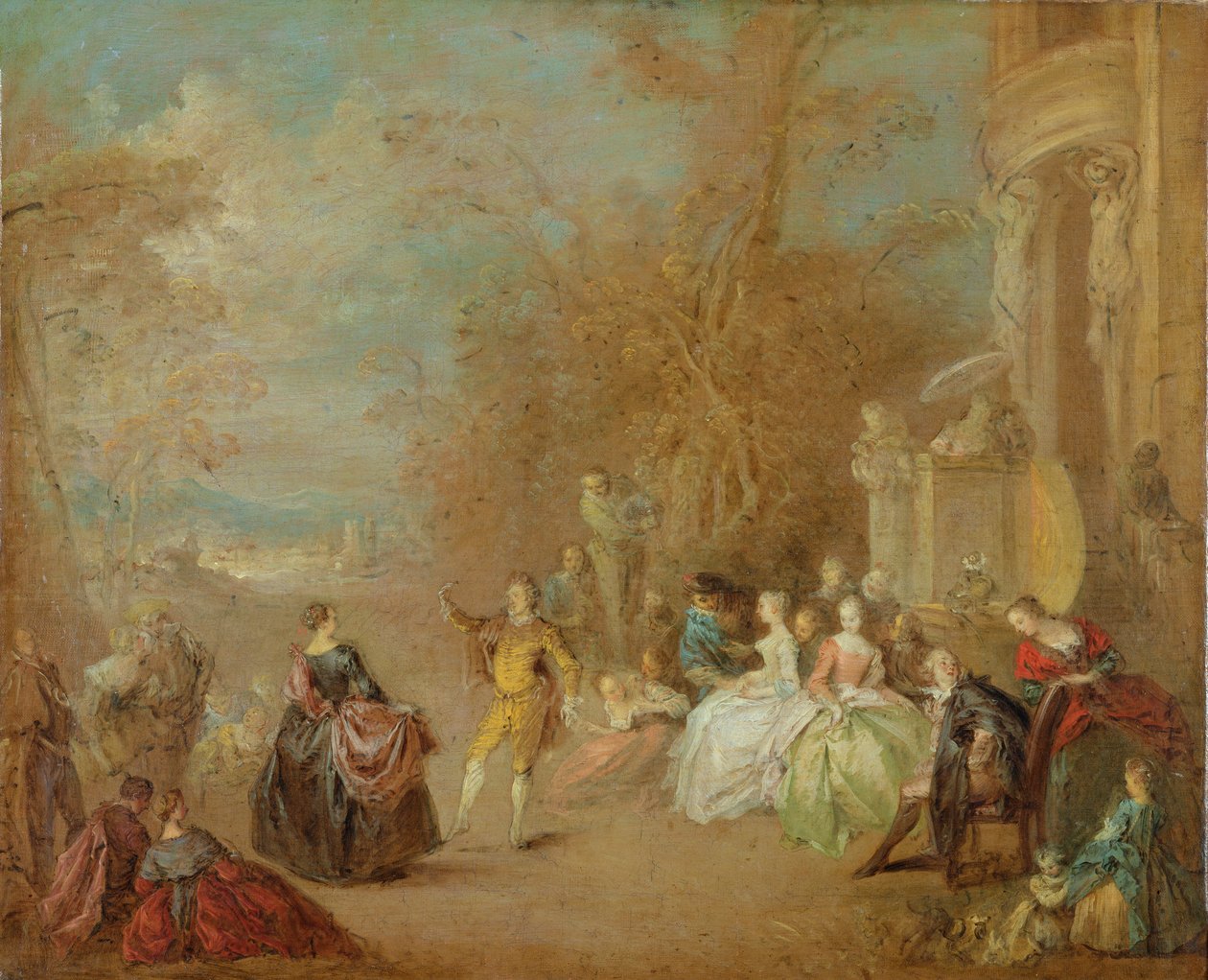 Taniec wiejski autorstwa Jean Baptiste Joseph Pater