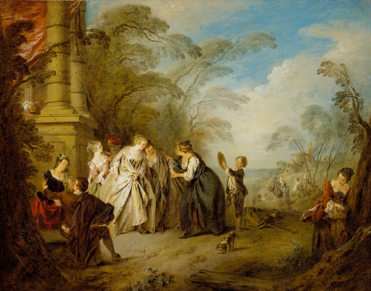 Wróżbita, 1731 autorstwa Jean Baptiste Joseph Pater