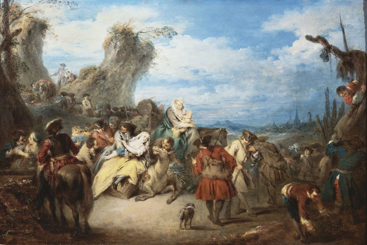Marsz wojsk, zwany wojną autorstwa Jean Baptiste Joseph Pater