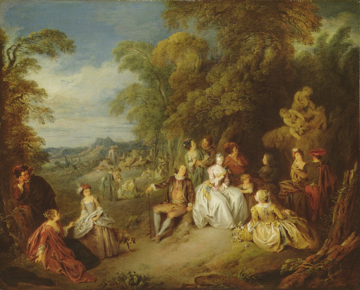 Nieznany obraz autorstwa Jean Baptiste Joseph Pater