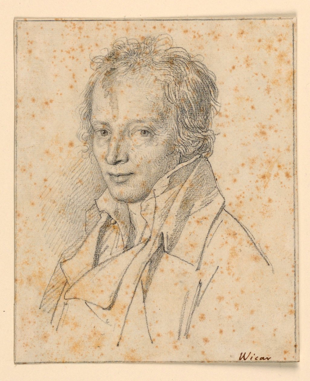 Portret młodego mężczyzny autorstwa Jean Baptiste Joseph Wicar