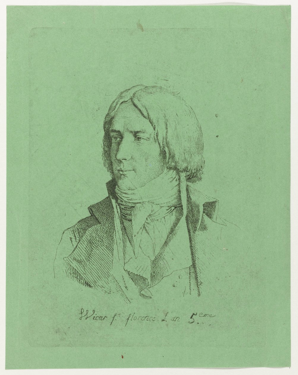 Portret nieznanego młodego mężczyzny autorstwa Jean Baptiste Joseph Wicar