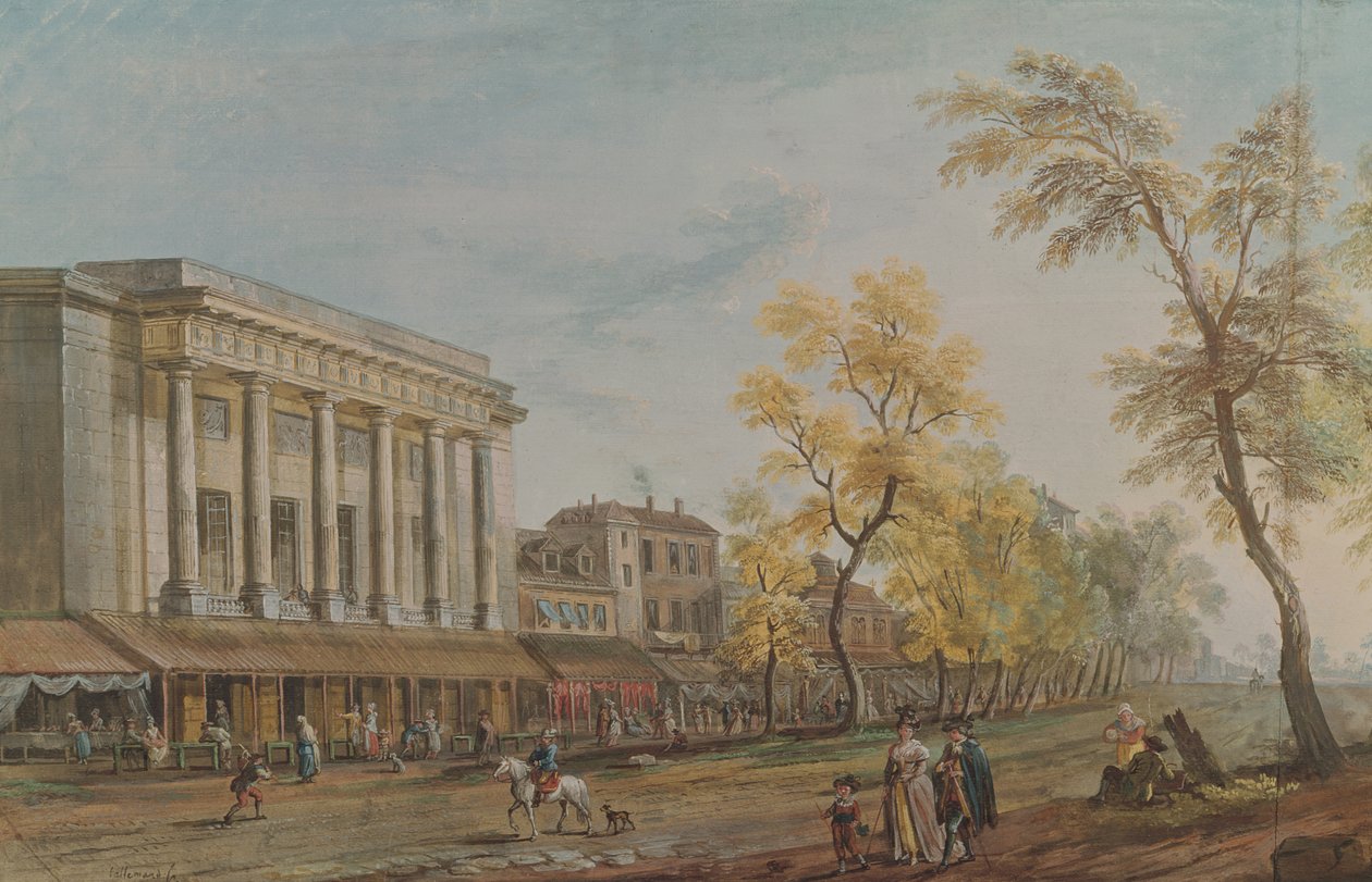 Teatr włoskich autorstwa Jean Baptiste Lallemand