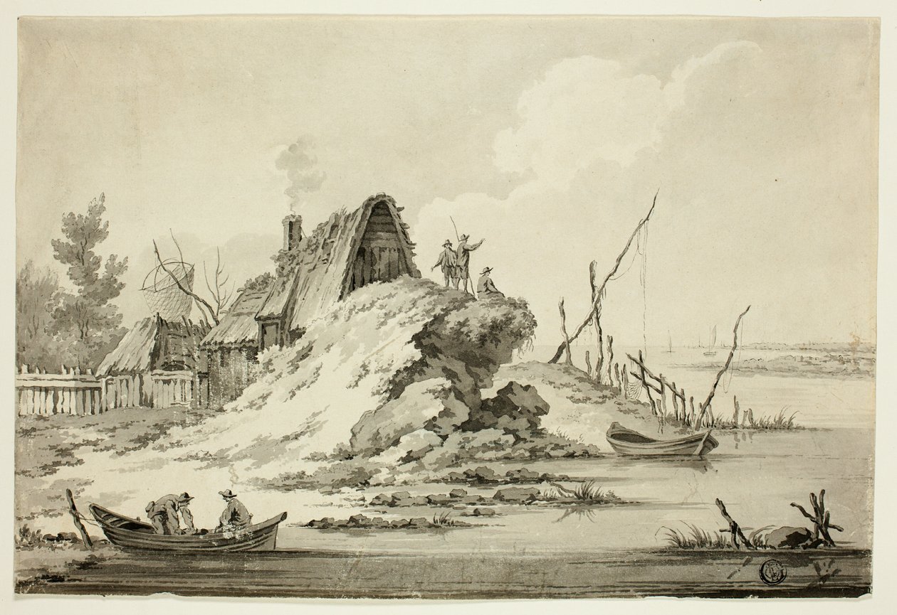Rustykalna scena nadmorska autorstwa Jean Baptiste Le Prince