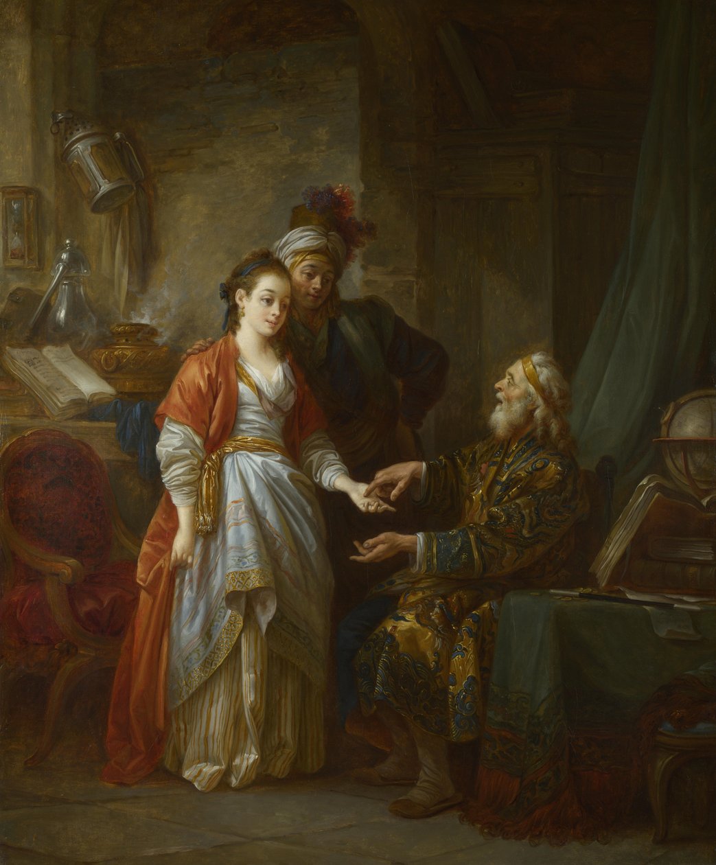 Nekromanta, ok. 1775 autorstwa Jean Baptiste Le Prince