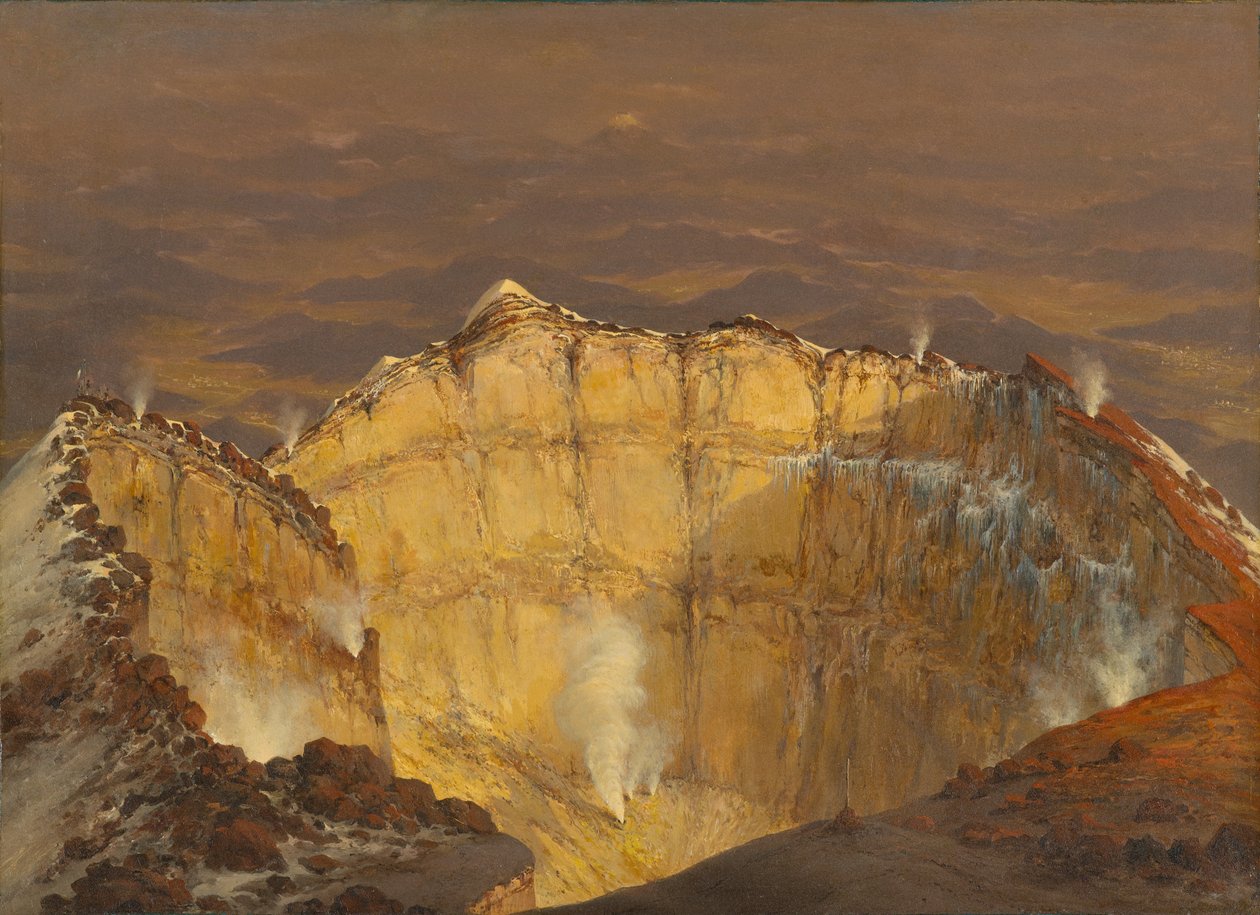 Krater Popocatepetl, 1833 autorstwa Jean Baptiste Louis Gros