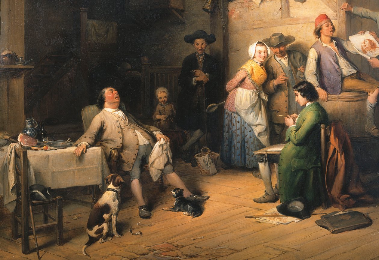 Zrobione w Full Siesta, 1842 autorstwa Jean Baptiste Madou