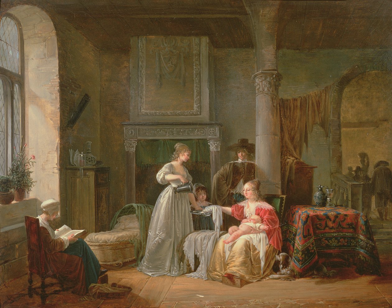 Scena przedszkolna autorstwa Jean Baptiste Mallet