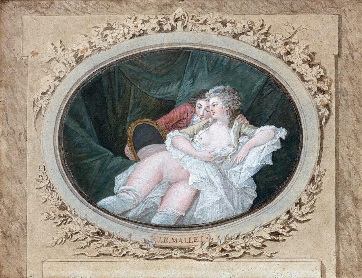 Scena buduarowa. autorstwa Jean Baptiste Mallet