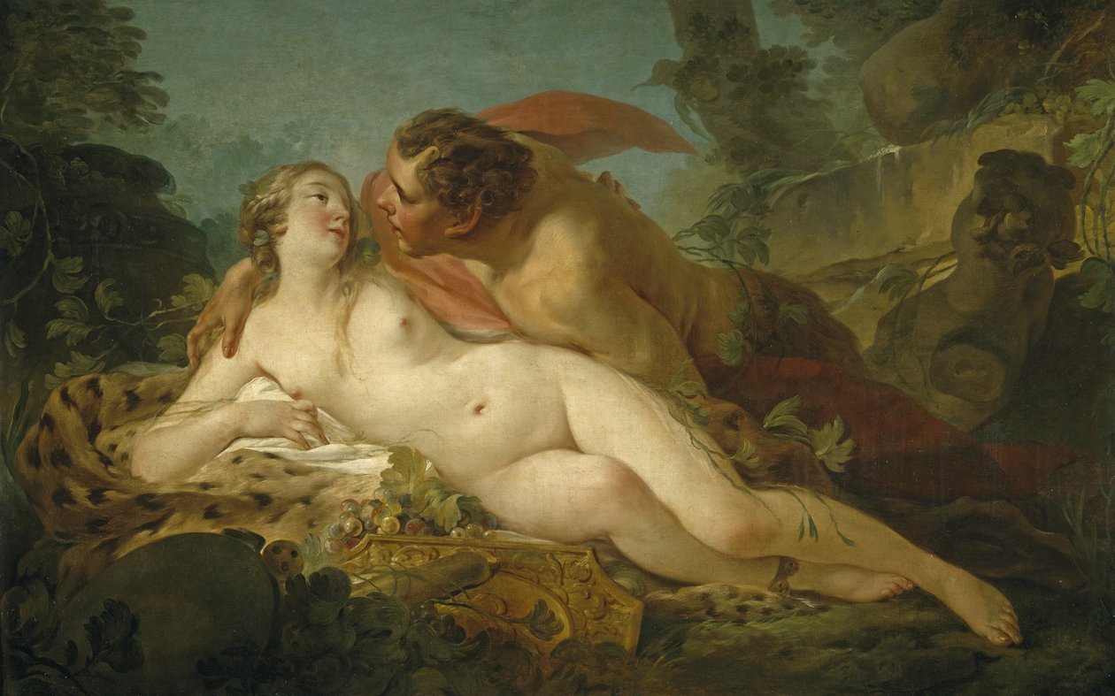 Jowisz i Antyopa, 1745-1747 autorstwa Jean Baptiste Marie Pierre