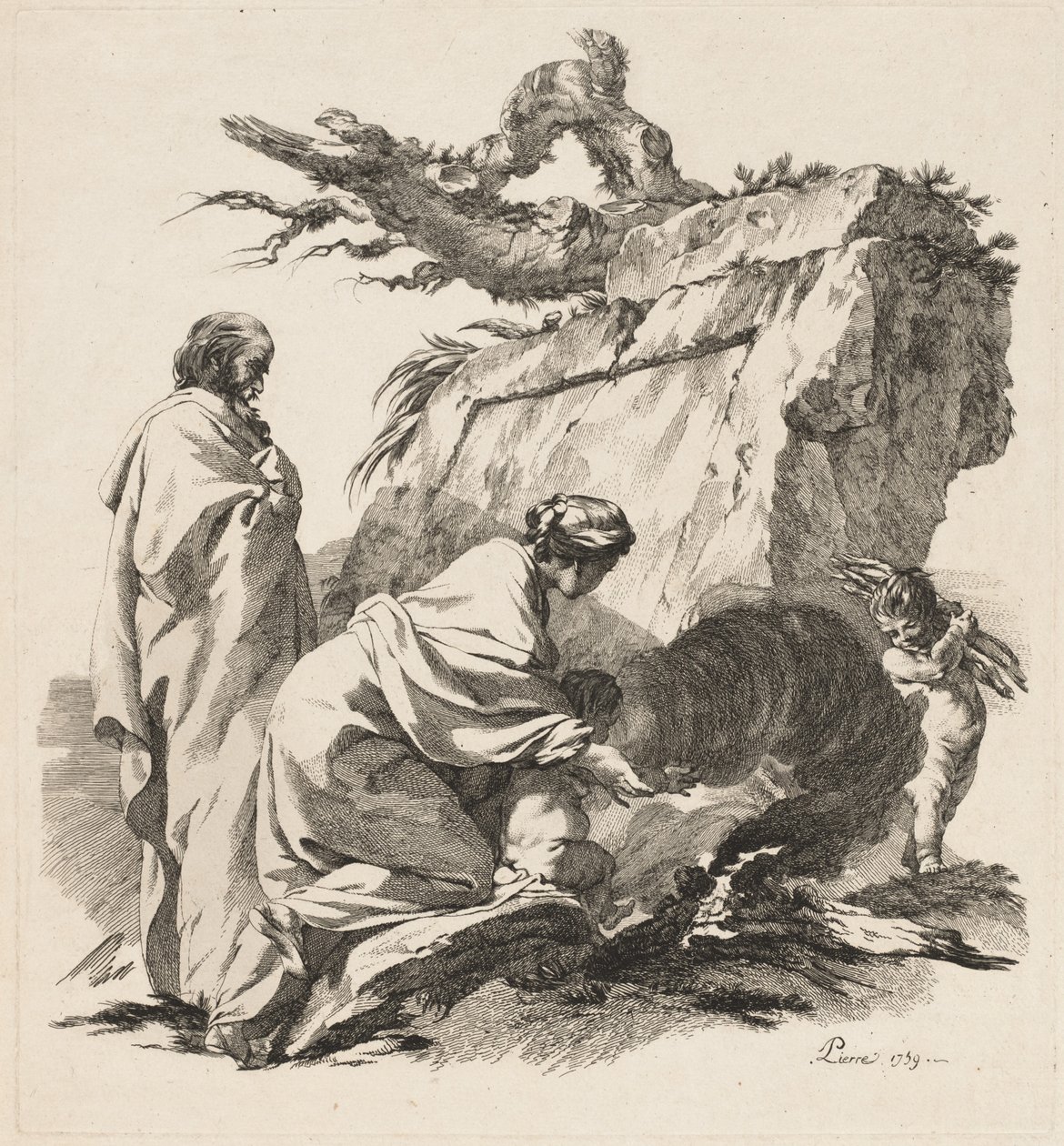 Odpocznij w locie do Egiptu autorstwa Jean Baptiste Marie Pierre