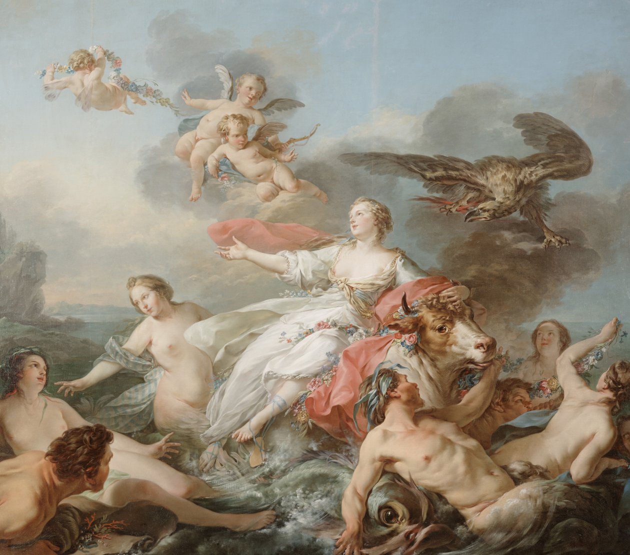 Porwanie Europy autorstwa Jean Baptiste Marie Pierre