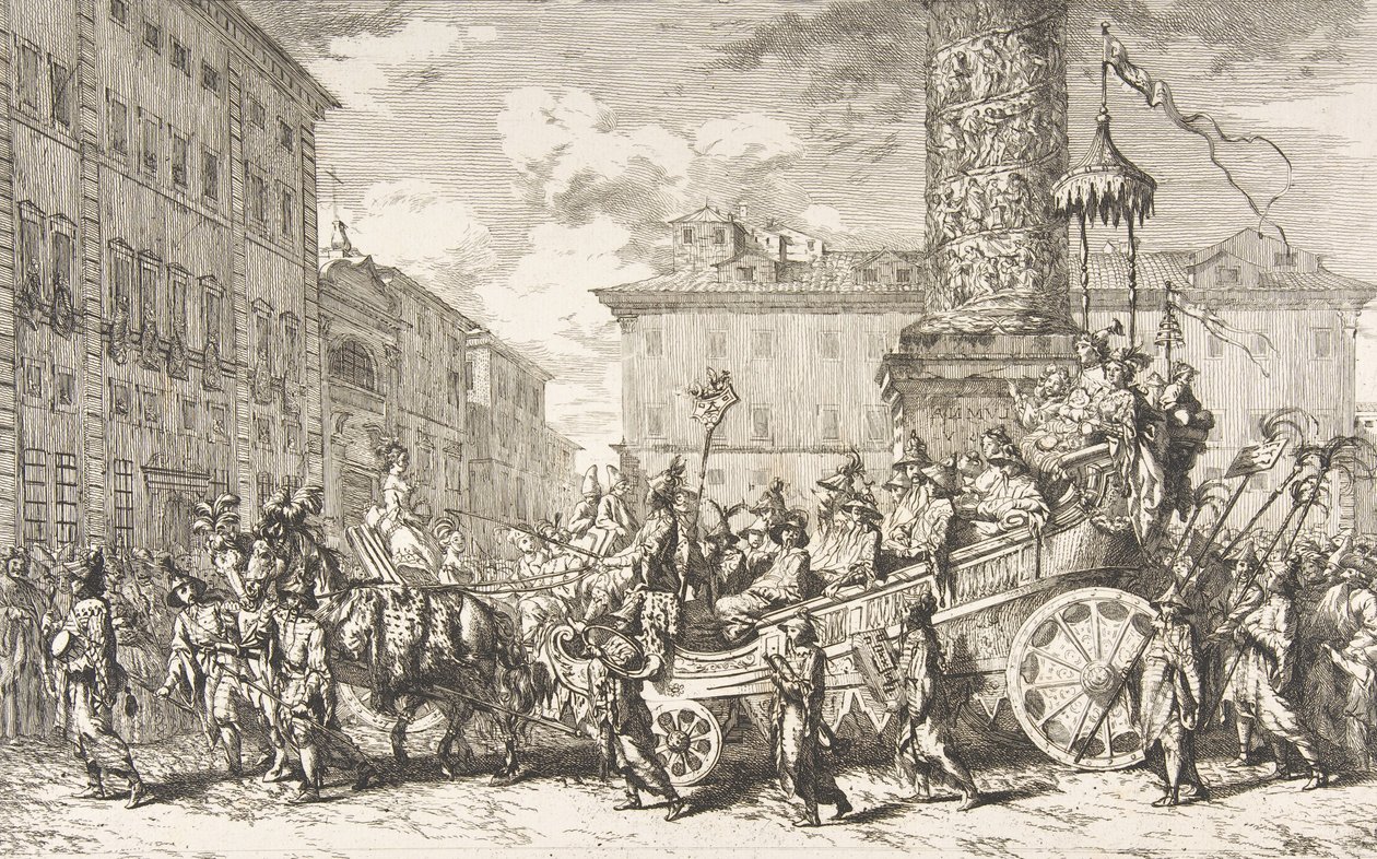 Chińska maskarada Chińska maskarada, 1735. autorstwa Jean Baptiste Marie Pierre