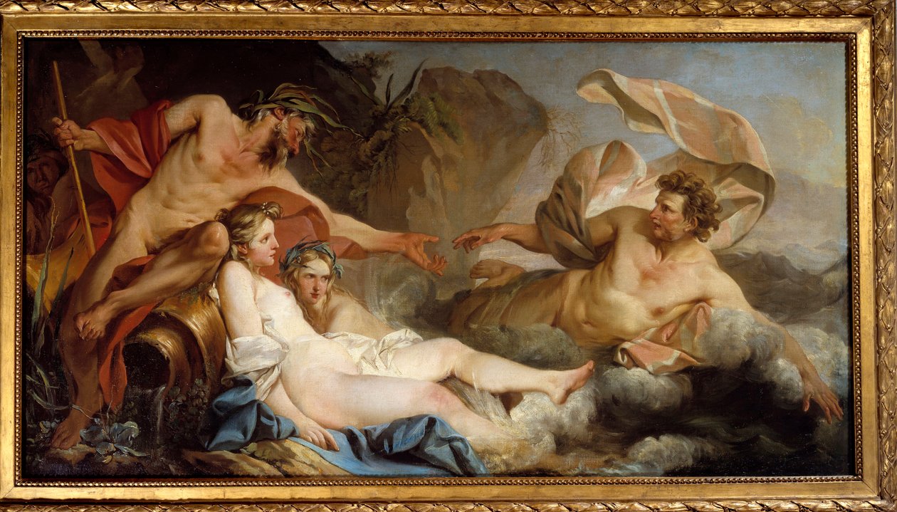 Ulisses na wyspie Phaecian. Obraz Jeana Baptiste Pierre