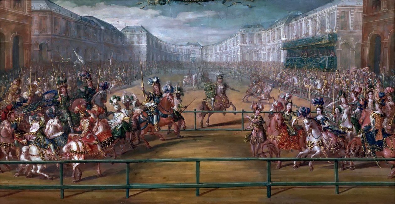 Pompatyczna Karuzela Amazonek Galantes Czterech Stron Świata autorstwa Jean Baptiste Martin
