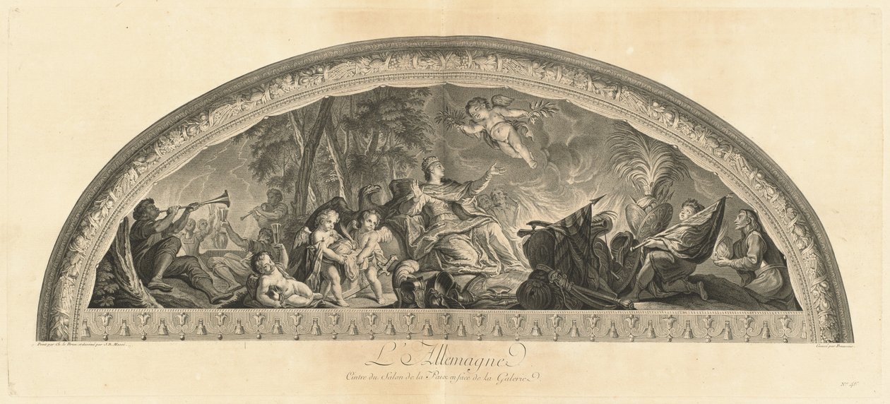 Niemcy, Ośrodek Salonu Pokoju Naprzeciw Galerii (Niemcy, Ośrodek Salonu Pokoju Naprzeciw Galerii) [pl. 46] autorstwa Jean Baptiste Masse
