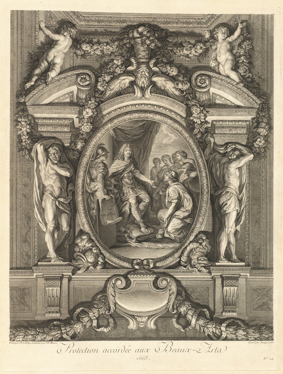 Ochrona Sztuk Pięknych 1663 [pl. 24] autorstwa Jean Baptiste Masse