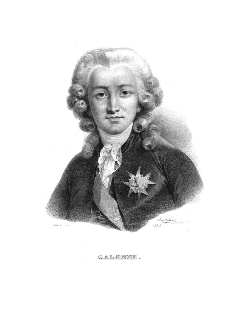 Karol Aleksander z Calonne, ok. 1820 r. autorstwa Jean Baptiste Mauzaisse