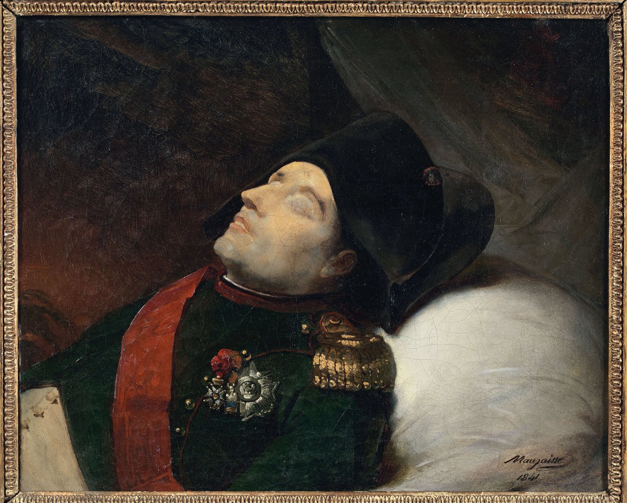 Śmierć Napoleona, Mauzaisse, Jean Baptiste autorstwa Jean Baptiste Mauzaisse